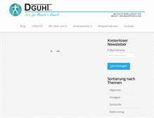 Tablet Screenshot of dguht.de